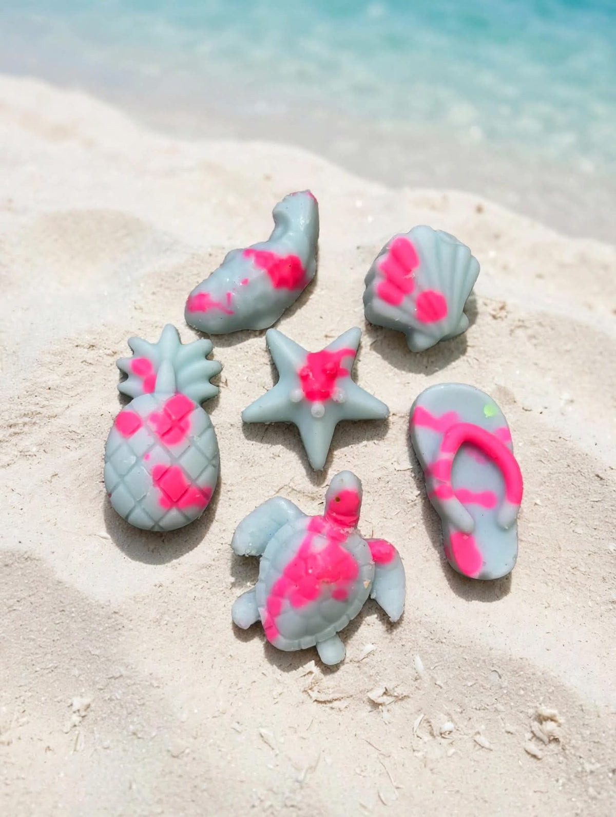 Beach water coconut mixed shapes