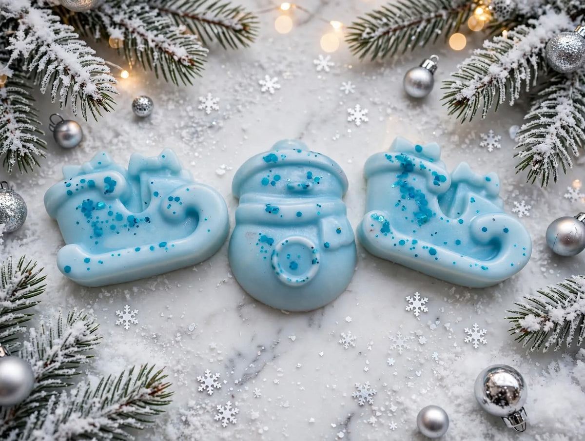 Frosted wishes large Christmas shape