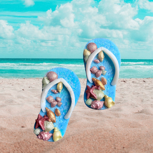 Sea island shore flip flop