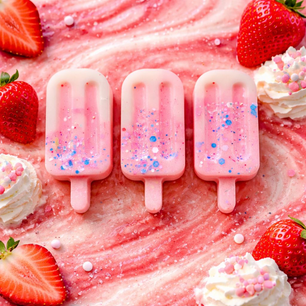 Strawberry pop swirl lollipops