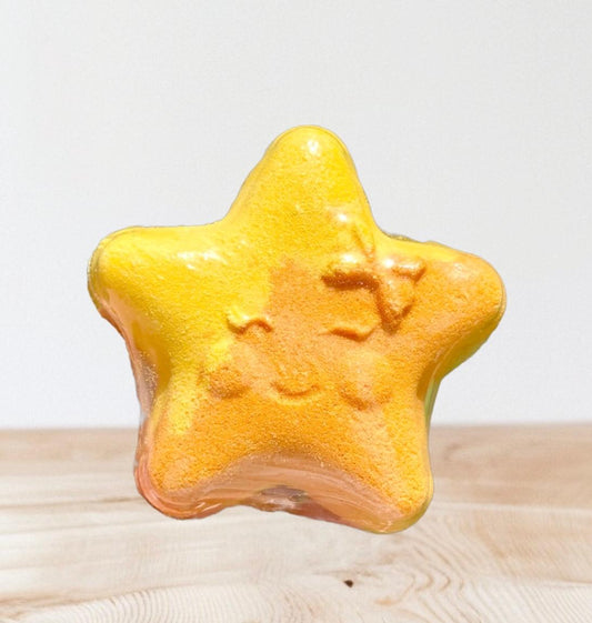 Cute star bath bomb