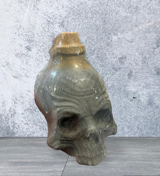 Skull bottle bath bomb