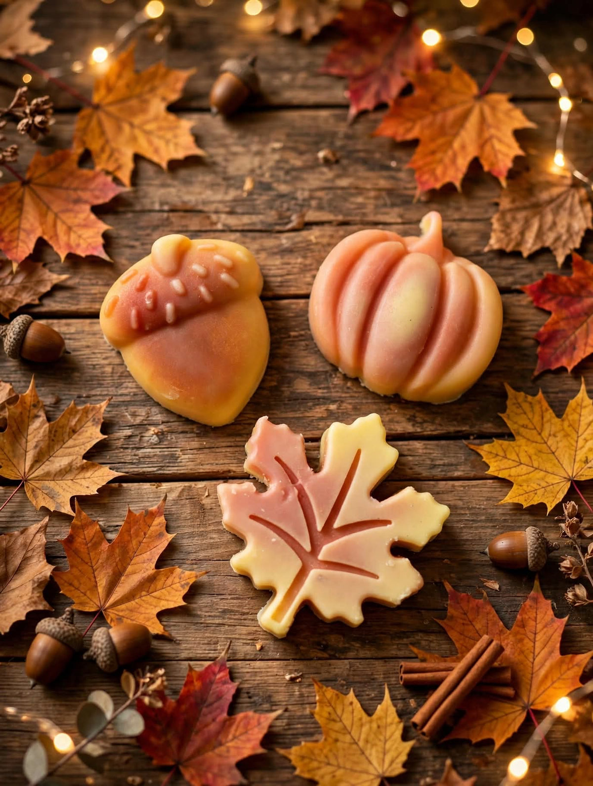 Rhubarb & custard autumn shape