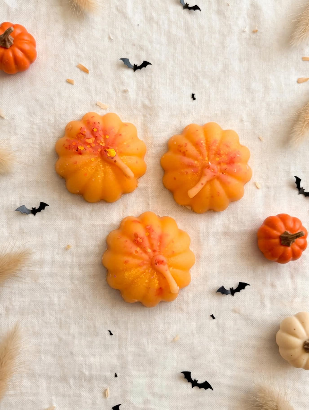 Twisted treacle and candy corn pumpkins