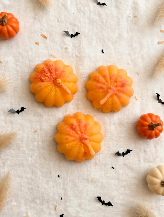 Twisted treacle and candy corn pumpkins