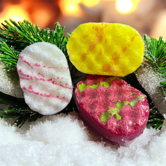 Christmas mini soap sponges