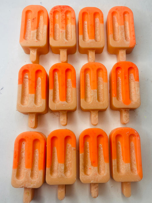 Orange juice lollies